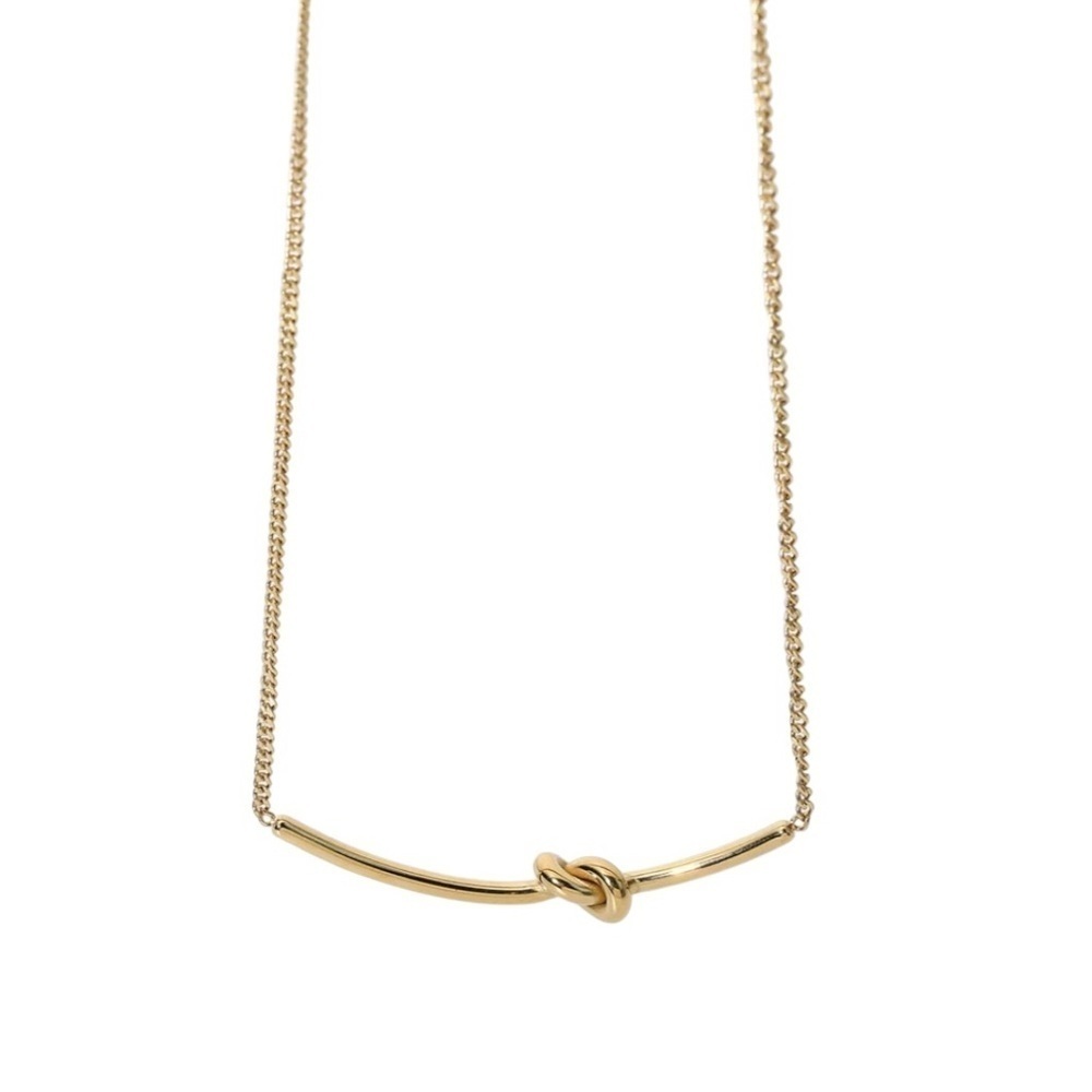 NWT The Limited Gold Bar Knot Necklace 14” - Picture 4 of 5